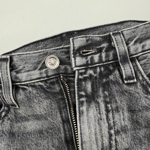 SLVRLAKE Hero Jeans Size 25 Midnight Rider NEW Distress High Rise Fray Straight - Picture 8 of 16